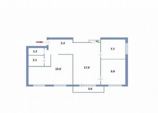 Продам 4-ком. квартиру, 59.1 м2, Карелия, Строительная улица, 18