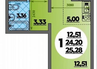 Продаю квартиру студию, 27.5 м2, Ростов-на-Дону, улица Теряева