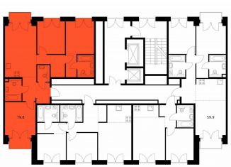 Продам 3-ком. квартиру, 79.4 м2, Санкт-Петербург, набережная Обводного канала, 169, муниципальный округ Измайловское