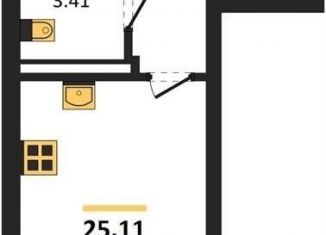 Продам квартиру студию, 25.1 м2, Санкт-Петербург, Московский район, Московский проспект, 62