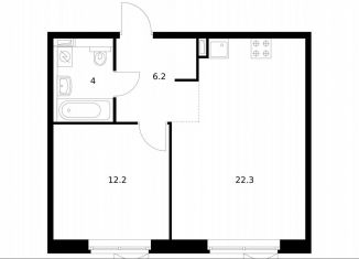 Продажа 1-комнатной квартиры, 44.2 м2, Котельники, ЖК Белая Дача Парк, микрорайон Парковый, 1к6