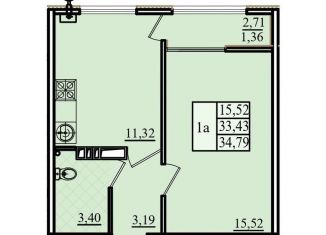 Продам 1-ком. квартиру, 34.8 м2, Севастополь