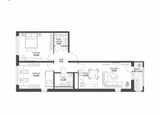 Продам двухкомнатную квартиру, 72.5 м2, Екатеринбург, Чкаловский район