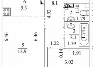 Продажа 1-ком. квартиры, 43 м2, Екатеринбург, Отрадная улица, 1, Верх-Исетский район