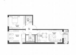 Продается 2-ком. квартира, 72.5 м2, Екатеринбург, Чкаловский район