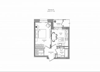 Продажа 1-ком. квартиры, 38.2 м2, деревня Кондратово, Водопроводная улица, 5