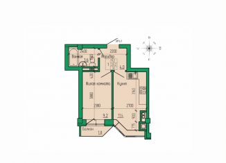 1-ком. квартира на продажу, 30 м2, Ессентуки, ЖК Кленовая Роща, улица Кленовая Роща, 2