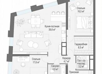 Продажа трехкомнатной квартиры, 99.5 м2, Москва, улица Нижняя Масловка, 10Б, САО