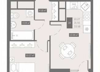 Продаю 1-комнатную квартиру, 33.6 м2, посёлок Шушары