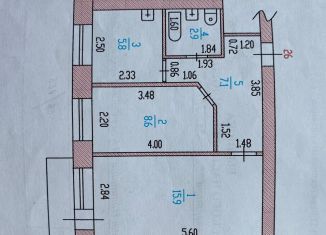 Продам 2-комнатную квартиру, 42 м2, Барнаул, улица Никитина, 58/34