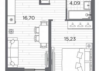 Однокомнатная квартира на продажу, 42.3 м2, Санкт-Петербург, метро Горный институт