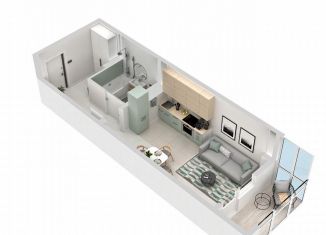 Продается квартира студия, 34.8 м2, Симферополь, улица Трубаченко, 21