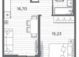 Продажа однокомнатной квартиры, 42.3 м2, Санкт-Петербург, метро Горный институт