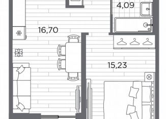 Продам 1-ком. квартиру, 42.3 м2, Санкт-Петербург, метро Горный институт