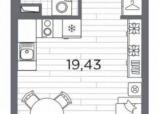 Продаю квартиру студию, 29.3 м2, Санкт-Петербург, метро Горный институт