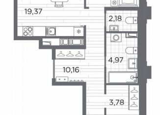Продается 2-комнатная квартира, 75.7 м2, Санкт-Петербург, метро Горный институт