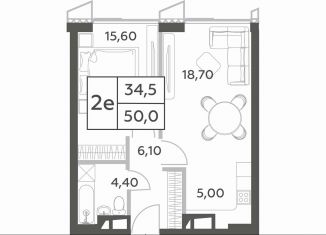 Продаю однокомнатную квартиру, 48.7 м2, Москва, район Раменки, проспект Генерала Дорохова, вл1к1