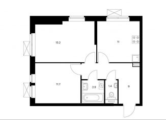 Продажа 2-ком. квартиры, 51.2 м2, Москва, ЖК Кронштадтский 14, жилой комплекс Кронштадтский 14, к1.4