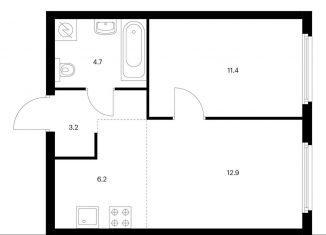 Продаю 2-комнатную квартиру, 38.4 м2, Москва, ЖК Барклая 6