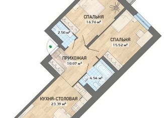 Продам 2-комнатную квартиру, 75.7 м2, Екатеринбург, ЖК Просторы