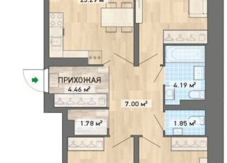 Продажа 3-ком. квартиры, 91.5 м2, Екатеринбург, ЖК Просторы