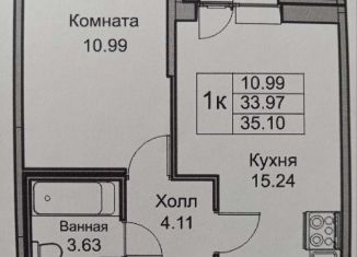 1-комнатная квартира на продажу, 35.1 м2, Санкт-Петербург, Дворцовая площадь, метро Адмиралтейская