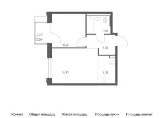 Продается однокомнатная квартира, 38.9 м2, поселение Кокошкино, жилой комплекс Новое Внуково, к23