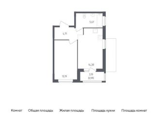 Продается однокомнатная квартира, 38.8 м2, Ленинградская область