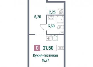 Квартира на продажу студия, 27.5 м2, Ленинградская область