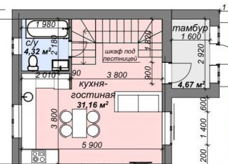 Продажа дома, 72 м2, посёлок Лесной, Вишнёвая улица