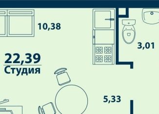 Продаю 1-комнатную квартиру, 22.4 м2, Республика Башкортостан