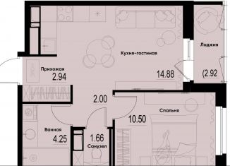 Продается 1-ком. квартира, 37.7 м2, Ленинградская область