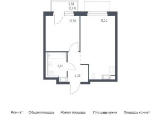 1-ком. квартира на продажу, 36.4 м2, Ленинградская область