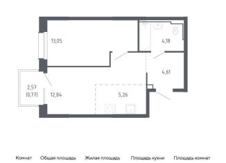 Продажа 1-ком. квартиры, 40.7 м2, Владивосток