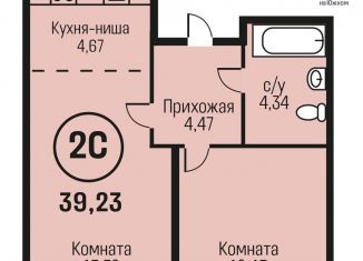 Продажа 2-комнатной квартиры, 39.2 м2, Алтайский край