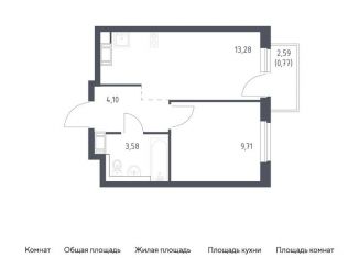 Продается однокомнатная квартира, 31.4 м2, Ленинградская область
