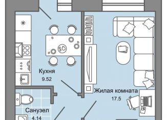 Однокомнатная квартира на продажу, 36 м2, Ульяновск