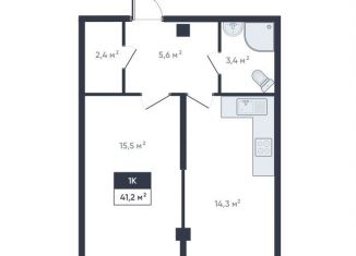 Продам 1-комнатную квартиру, 41.2 м2, Ленинградская область, улица Шоссе в Лаврики, 64к4