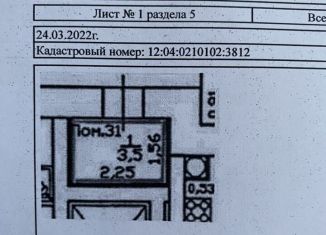 Помещение свободного назначения на продажу, 3.5 м2, Марий Эл, улица Йывана Кырли, 50