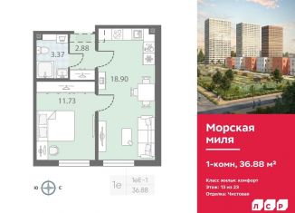 Продаю однокомнатную квартиру, 36.9 м2, Санкт-Петербург, метро Проспект Ветеранов