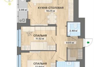 Продажа 2-комнатной квартиры, 62.6 м2, Екатеринбург, Верх-Исетский район, переулок Ударников, 33