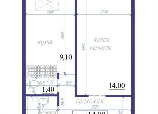 Продается однокомнатная квартира, 34.7 м2, Тюменская область