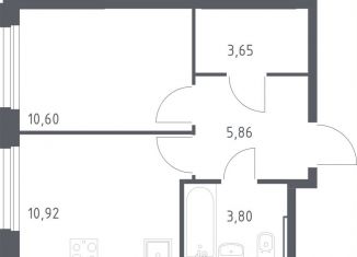 Продажа 1-комнатной квартиры, 34.8 м2, Москва, район Бирюлёво Восточное, жилой комплекс Квартал Герцена, к2