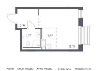 Продажа квартиры студии, 22 м2, село Лайково