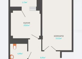 Продаю 1-комнатную квартиру, 45 м2, Сосновоборск, проспект Мира, 19