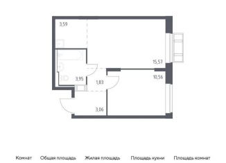 Продажа однокомнатной квартиры, 38.6 м2, село Лайково