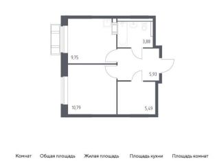 Продается 1-ком. квартира, 35.8 м2, село Лайково