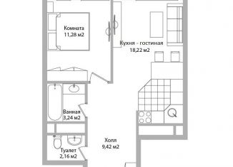 Продам двухкомнатную квартиру, 40.9 м2, Московская область, Троицкая улица, 3Г