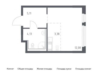 Квартира на продажу студия, 24.7 м2, Санкт-Петербург
