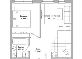 Продам двухкомнатную квартиру, 36.7 м2, Мытищи